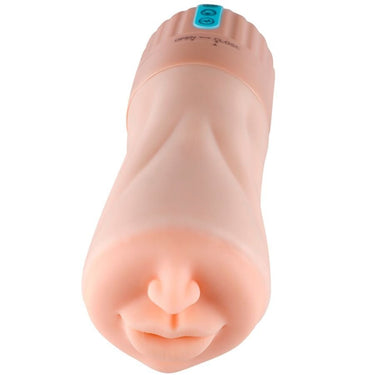 Masturbatore bocca realistico in silicone TPE, vibrazione e aspirazione